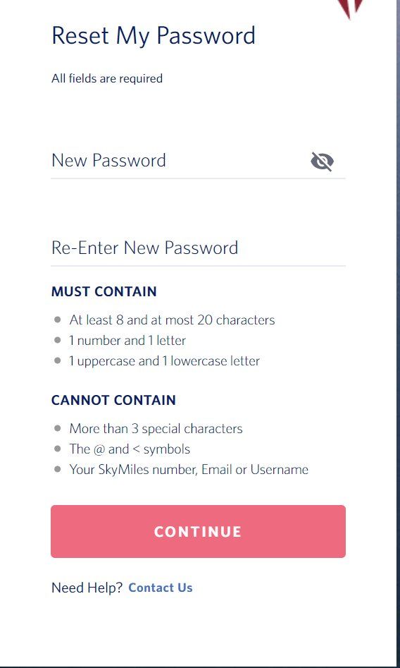 Delta bad password rule screenshot