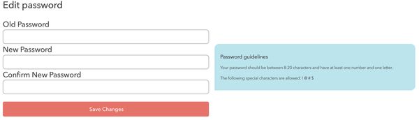 Rogers bad password rule screenshot