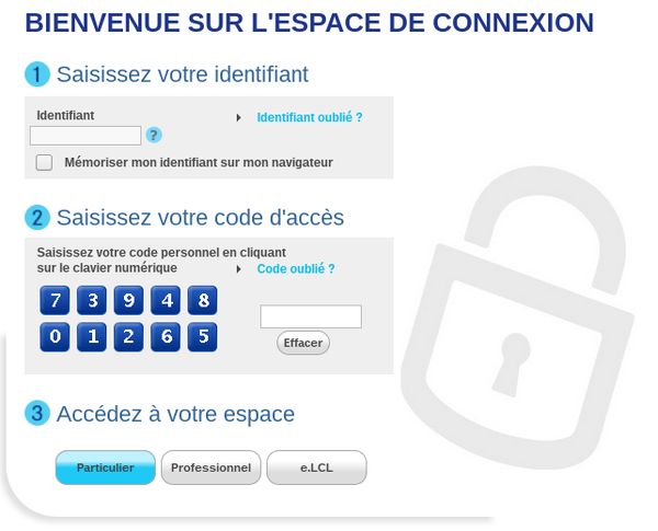 LCL bad password rule screenshot